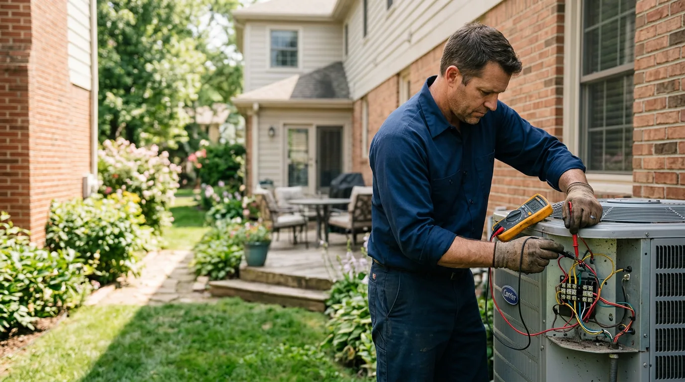 HVAC technician working near Harpersville, AL